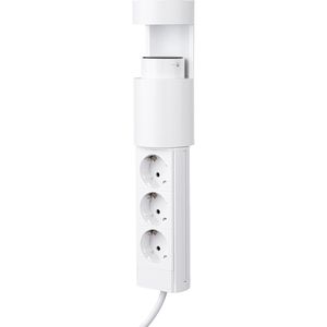 Tischsteckdose ChiliTec mit 3 m Schuko Kabel