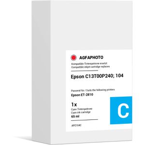 Produktbild für Tinte AgfaPhoto für Epson 104, C13T00P240, cyan