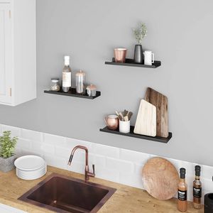 Produktbild für Wandregal Songmics LFS12BK, schwarz