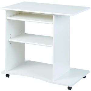 Computertisch Inter-Link Pepe, mit Rollen