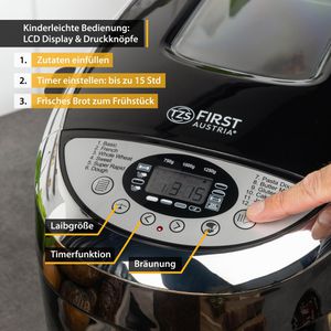 Produktbild für Brotbackautomat TZS-First-Austria FA-5152-3-BA