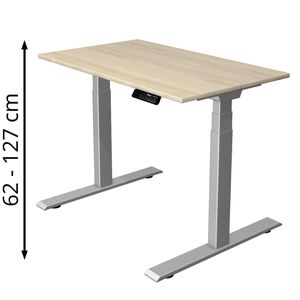 Schreibtisch Kerkmann Move 1 stable, ahorn / silber