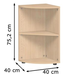 Produktbild für Aktenregal Geramöbel Flex, S-342010-B, aus Holz