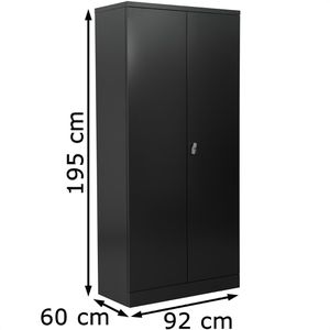 Produktbild für Werkzeugschrank G-Office FLC.196/NV, aus Metall, schwarz