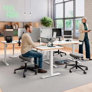 Produktbild für Tischtrennwand Leitz 61220085, grau