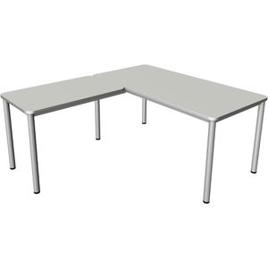 Produktbild für Schreibtisch Kerkmann Prime, lichtgrau / silber