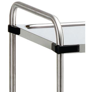 Produktbild für Servierwagen Fetra 5017, silber, aus Edelstahl