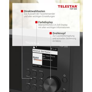 Produktbild für Radio Telestar Top 200 DAB+
