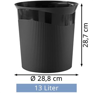 Produktbild für Papierkorb Han Re-LOOP, 18148-913, schwarz