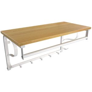 Produktbild für Wandgarderobe Vasagle LCR11WY, Metall / Holz