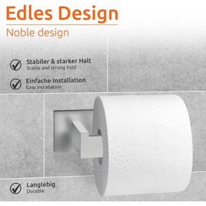 Produktbild für Toilettenpapierhalter ECENCE eckig