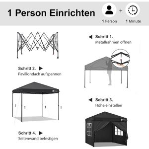 Produktbild für Pavillon Sekey GZ85, schwarz