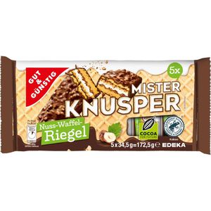 Schokoriegel Gut&Günstig Nuss-Waffel-Riegel