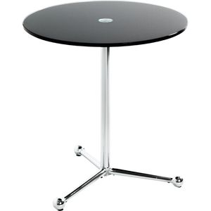 Produktbild für Beistelltisch Haku-Möbel 23276, Steve, schwarz, Glas / Metall