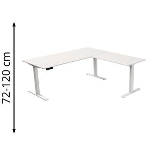 Schreibtisch Kerkmann Move 3, weiß / weiß