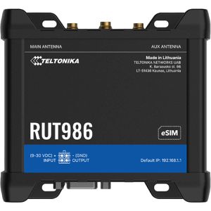 Produktbild für WLAN-Router Teltonika RUT986 eSIM, RUT986000000, Global 4G LTE