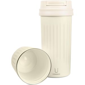 Produktbild für Thermobecher TROIKA Ceramug 300, weiß