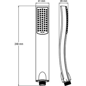Produktbild für Handbrause Cornat Amato, verchromt