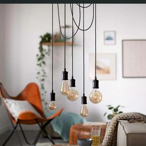 Produktbild für Lampenfassung Philips Classic Cord, schwarz