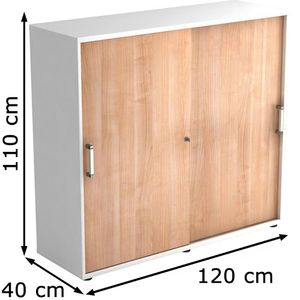 Produktbild für Schiebetürenschrank Hammerbacher R-Serie, Holz