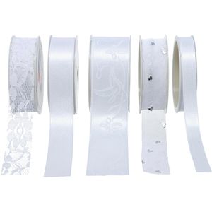 Produktbild für Geschenkband Präsent Hochzeit, weiß