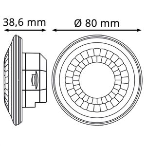 Produktbild für Präsenzmelder Theben Luxa 103 S360-12 KNX UP WH