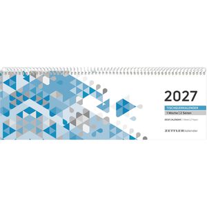 Produktbild für Tischkalender Zettler 377201, blau, Wochenkalender quer