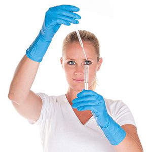 Produktbild für Einmalhandschuhe Franz-Mensch Super High Risk, blau, 50 Stück