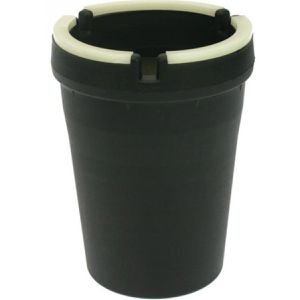 Produktbild für Aschenbecher Böttcher-AG schwarz, Indoor &amp; Outdoor, mit Deckel