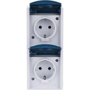 Produktbild für Steckdose Busch-Jaeger Ocean 20-02 EW-53, IP44, Aufputz