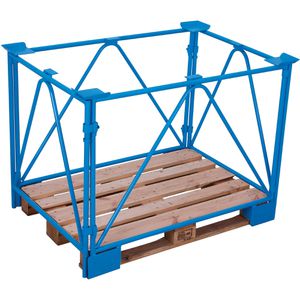 Palettenaufsatz VARIOfit Typ 68, pa-080.015, blau, Stahl