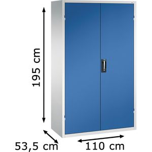 Produktbild für Magazinschrank CP-Möbel Serie 13, grau / blau