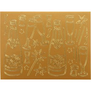 Produktbild für Sticker bsb Relief-Sticker 06-863, gold