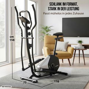 Produktbild für Crosstrainer Christopeit CT 6 Hybrid, 7 kg Schwungmasse