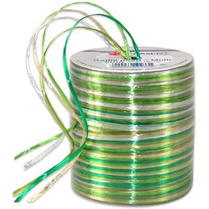 Geschenkband Präsent Raffia Pearl Multicolour grün