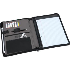 Produktbild für Schreibmappe Wenger Affiliate schwarz, inkl. Block, Nylon