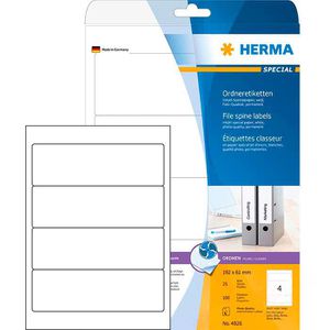 Rückenschilder Herma 4826 Inkjet, weiß