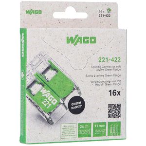Produktbild für Verbindungsklemme Wago Compact, 221-422/995-016, 2 Leiter