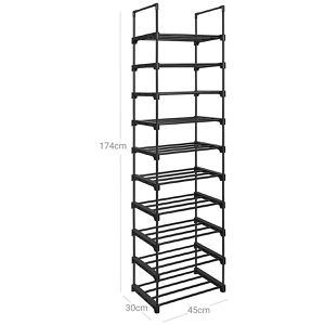 Produktbild für Schuhregal Songmics LSA25BK, aus Metall