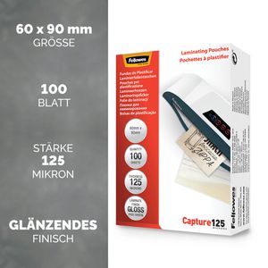 Produktbild für Laminierfolien Fellowes 53974, 60 x 90 mm