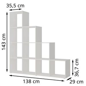 Produktbild für Bücherregal Vicco Aramis, weiß