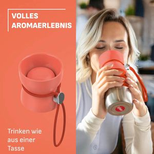 Produktbild für Thermobecher Emsa beYou Cup Mug N2191500, orange