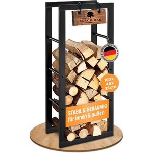 Produktbild für Kaminholzregal Black-Oak Jack, schwarz