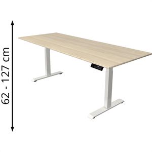 Produktbild für Schreibtisch Kerkmann Move 1 stable, ahorn / weiß