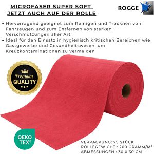 Produktbild für Allzwecktuch Rogge Mikrofaser-Rolle, 30 x 30 cm