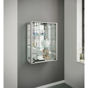 Produktbild für Glasvitrine VCM Udina, mit Spiegelrückwand, hängend