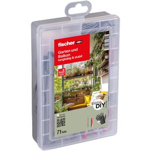 Schrauben-Dübel-Set Fischer 553339, EasyDIY Garten/Balkon