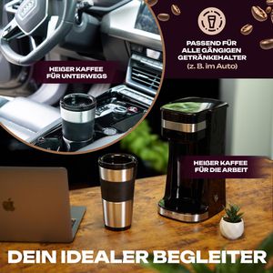 Produktbild für Kaffeemaschine Clatronic KA 3733, mit Thermosbecher