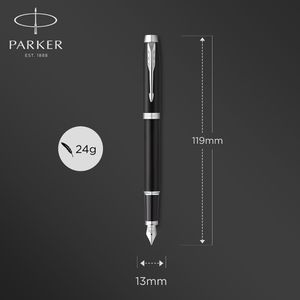 Produktbild für Füller Parker IM Matte Black C.C., Feder M