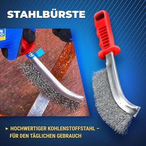 Produktbild für Drahtbürste S&amp;R 135.033.265, Set, Handbürste 265mm